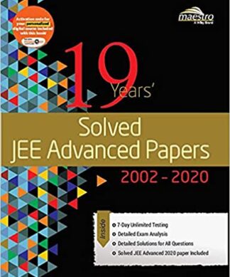 Wiley's 19 Years' Solved JEE Advanced Papers 2002-2020 | New | BS