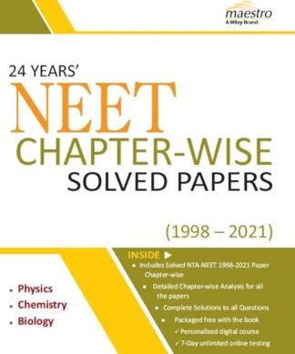 Wiley's 24 Years' NEET Chapter-Wise Solved Papers (1998-2021) | New