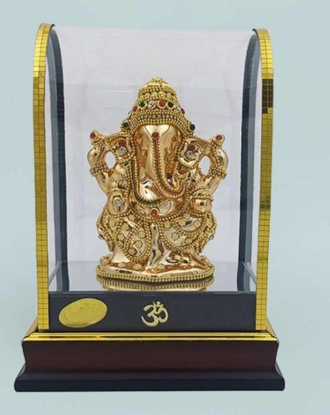 Sidhi Golden Ganesh(6x4.5x8)