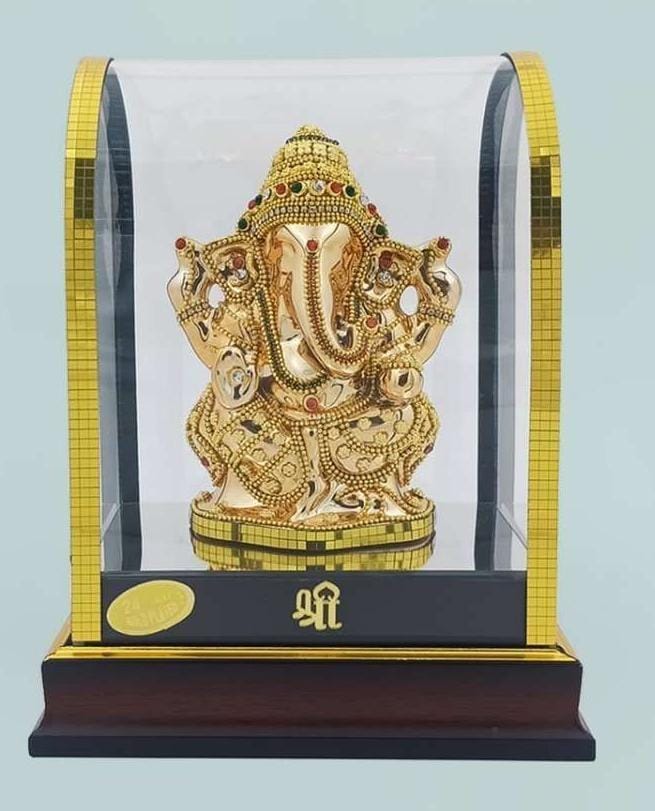 Sidhi Golden Ganesh(8x5.5x10)
