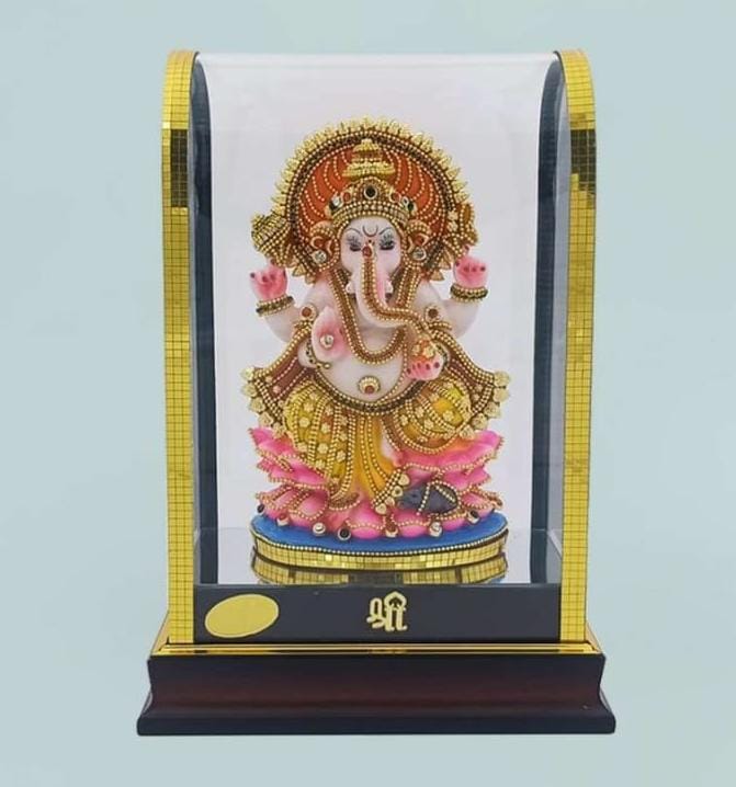 6" Colour Ganesh(7x4.5x10.5)