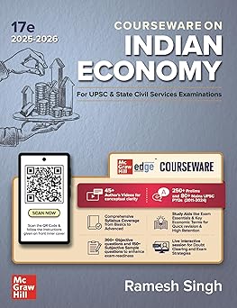 Indian Economy Courseware (English) by Ramesh Singh for UPSC CSE 2025-26 | 17th edition (latest) | Civil Services Exam - Prelims, Mains and Interview