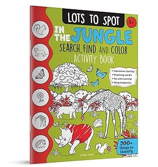 Search, Find and Color Activity Book: In the Jungle