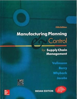 Manufacturing Planning and Control for Supply Chain Management