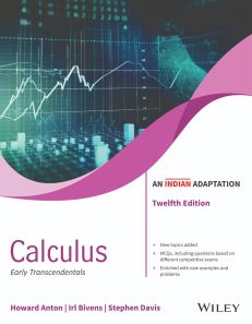 Calculus: Early Transcendentals, 12ed (An Indian Adaptation)