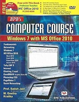 Computer Course Windows 7 with MS Office 2010