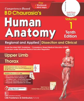 BD Chaurasia’s Human Anatomy, with free Workbook (Vol 1.)