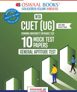 NTA CUET (UG) 10 Mock Test Papers General Aptitude Test For 2026 Exam (Section –II) (as per latest 27 Dec., notification) | 550+ MCQs for Practice | Includes 2025 Paper- fully solved | With Oswaal AI