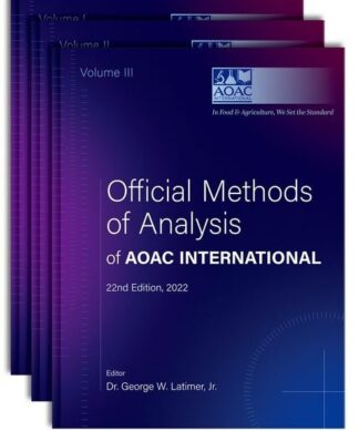 Official Methods of Analysis of AOAC International: 3-Volume Set Hardcove