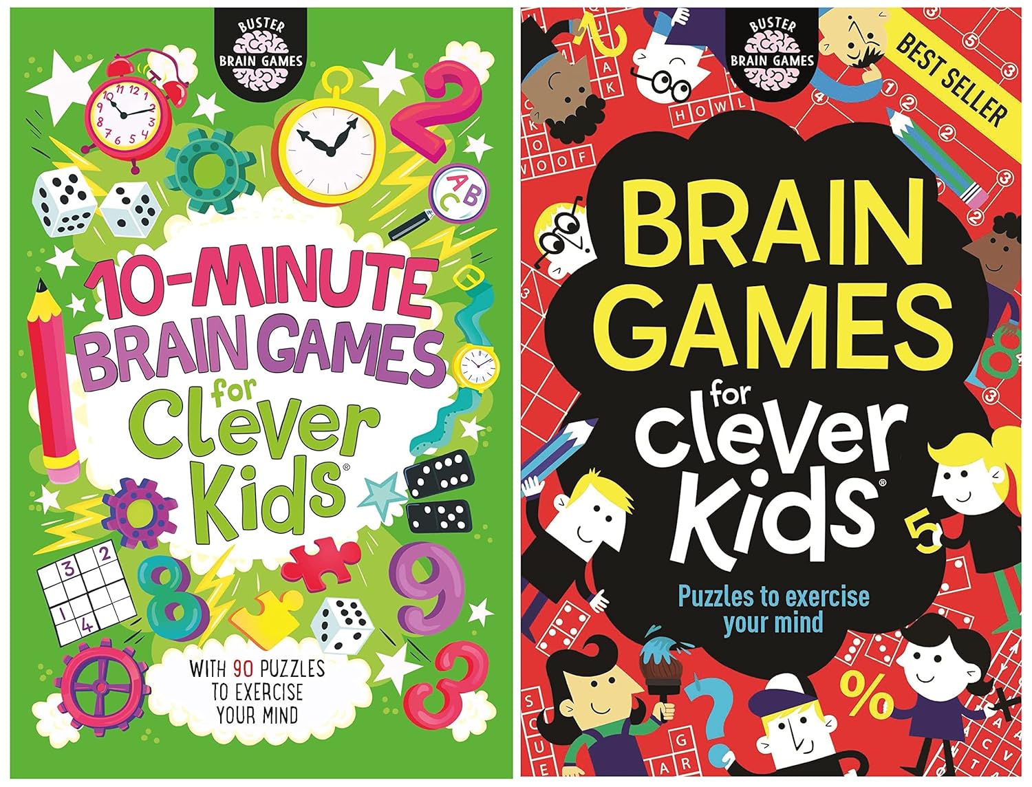 10-MINUTE BRAIN GAMES FOR CLEVER KIDS & BRAIN GAMES FOR CLEVER KIDS