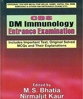 Cbs Dm Immunology Entrance Examination (Pb 2016)