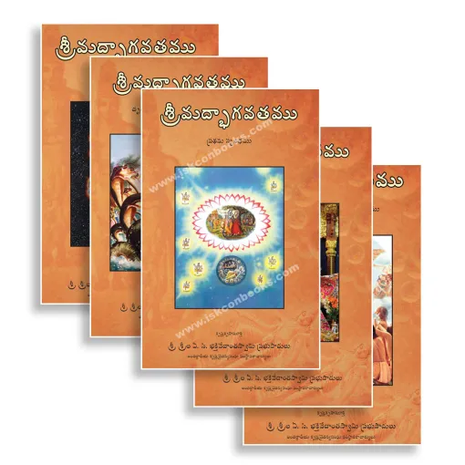 Srimad Bhagavatam Complete 12 Cantos in Telugu 18 Volume